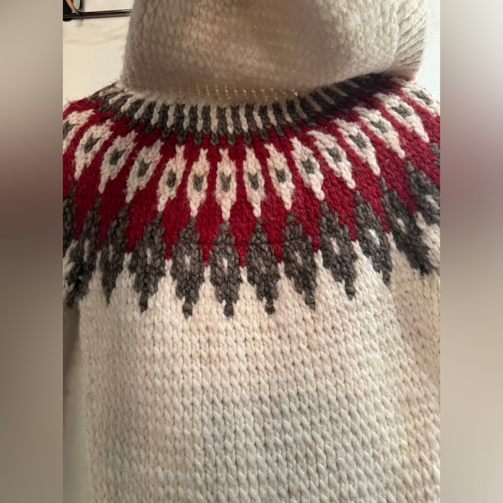 Vintage Abercrombie fair isle button up holiday cardigan- fits like a xsmall - Picture 5 of 6